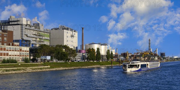 Chemical factory along the Rhine River