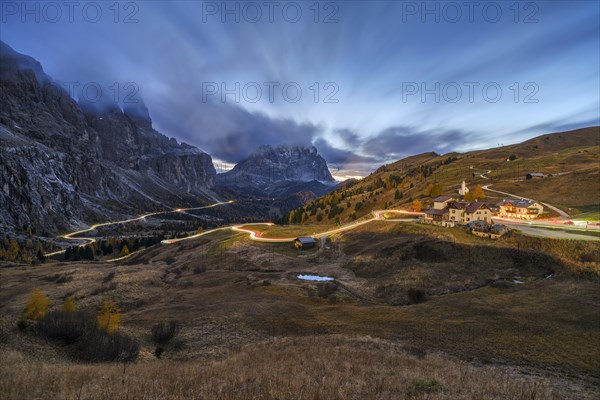 View of the Gardena Pass