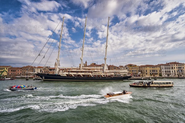 Tall ship off Venice