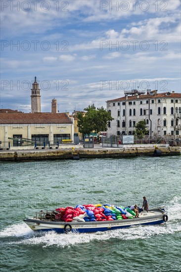 Cargo ship off Venice