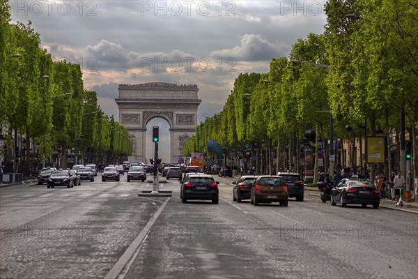 Arc de Triomphe with the Champs Elysees