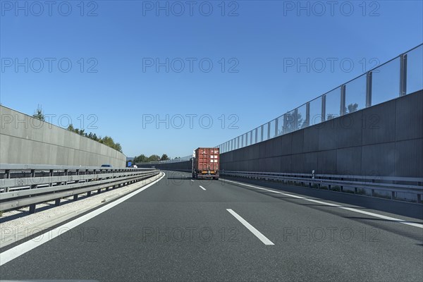 Noise barriers on the A6 motorway