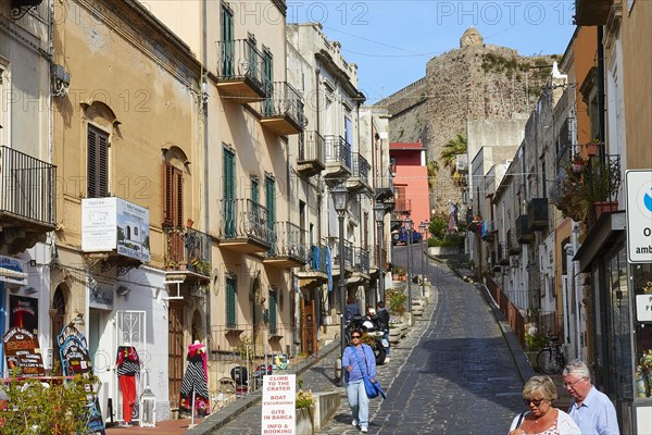 Narrow cobbled street