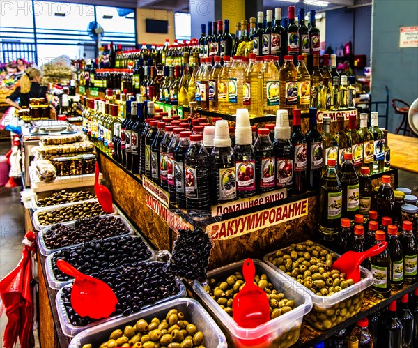 Colourful market in Budva