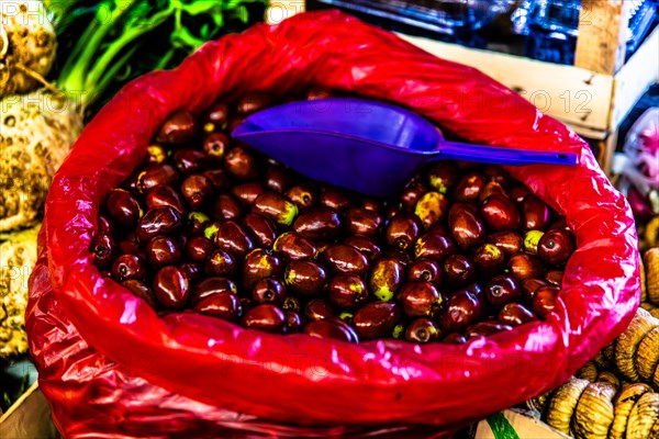 Colourful market in Budva