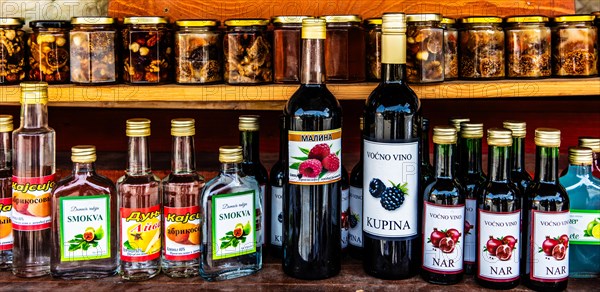 Colourful market in Budva