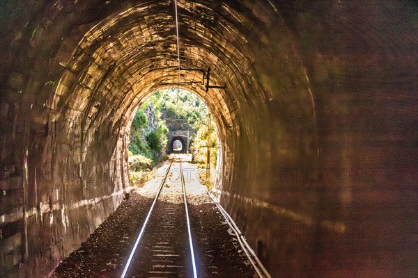 Numerous tunnels along the route