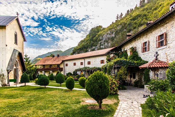 Serbian Orthodox monastery Moraca in central Montenegro