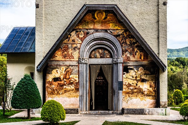 Serbian Orthodox monastery Moraca in central Montenegro