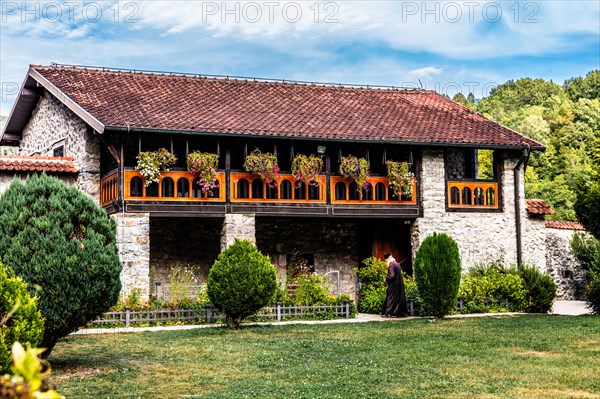 Serbian Orthodox monastery Moraca in central Montenegro