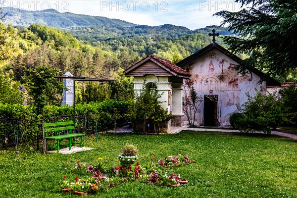 Serbian Orthodox monastery Moraca in central Montenegro