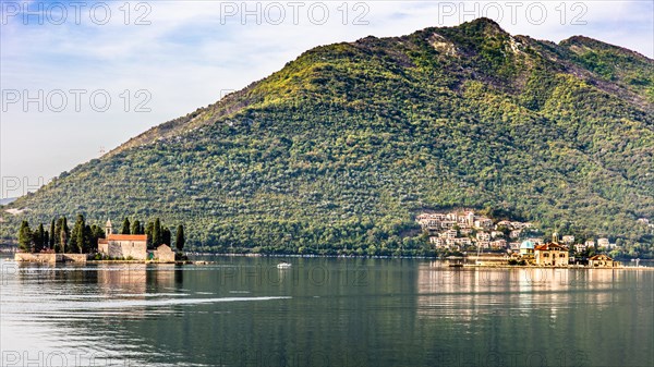 The former seafaring centre of Perast with the two beautiful offshore islands of Sveti Dorde