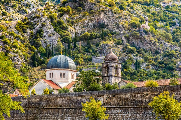 Fortress wall with St Nicholas Church