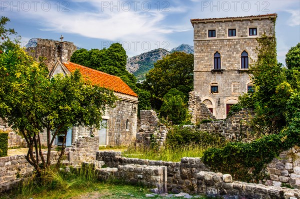 Venetian palace from the 15th century with the church of St Jovan