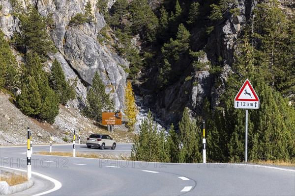 Access road to the Swiss National Park