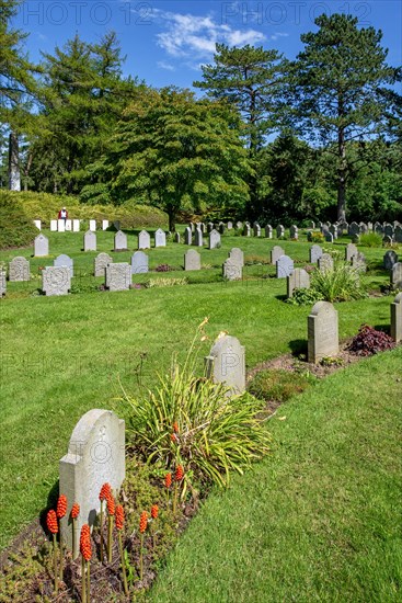 German WW1 graves at the St. Symphorien Military Cemetery