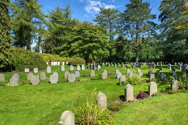 German WW1 graves at the St. Symphorien Military Cemetery