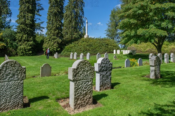 German WW1 graves at the St. Symphorien Military Cemetery