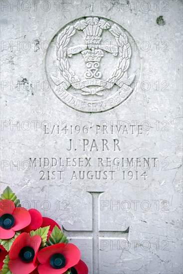 Grave of private John Parr