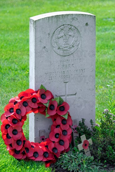 Grave of private John Parr
