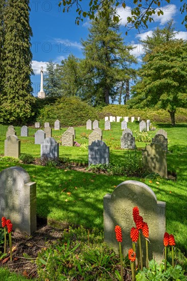 German WW1 graves at the St. Symphorien Military Cemetery