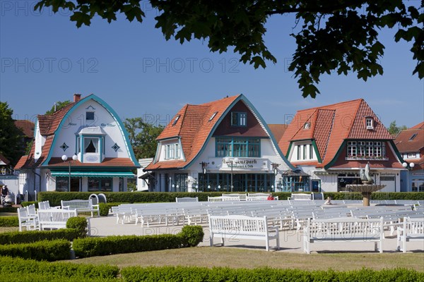 Restaurants and cafes in traditional style at Boltenhagen