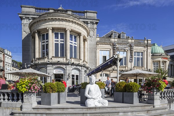 Casino de Spa and brasserie in summer in the city Spa