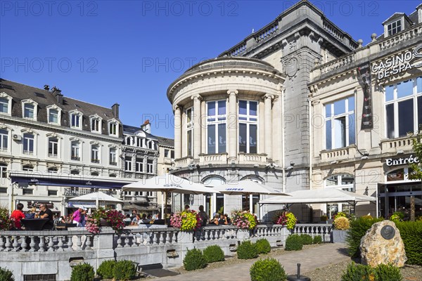 Casino de Spa and brasserie in summer in the city Spa