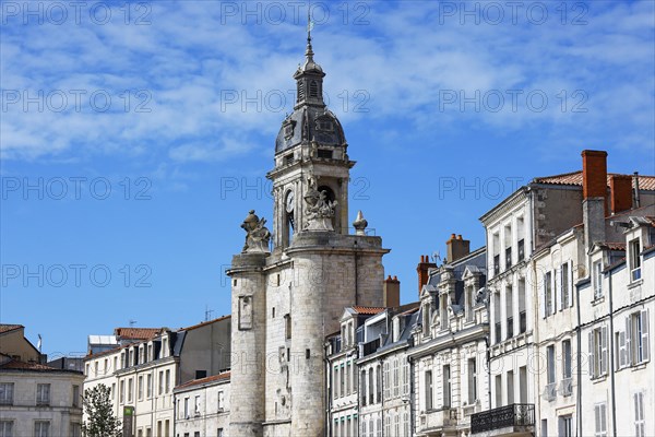 Clock tower in La Rochelle