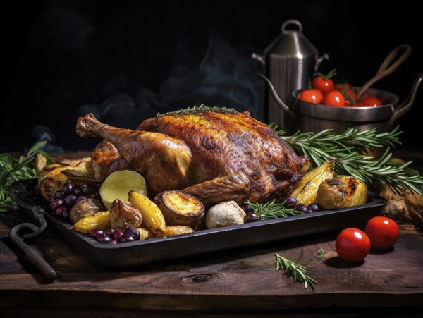 Traditional roast goose