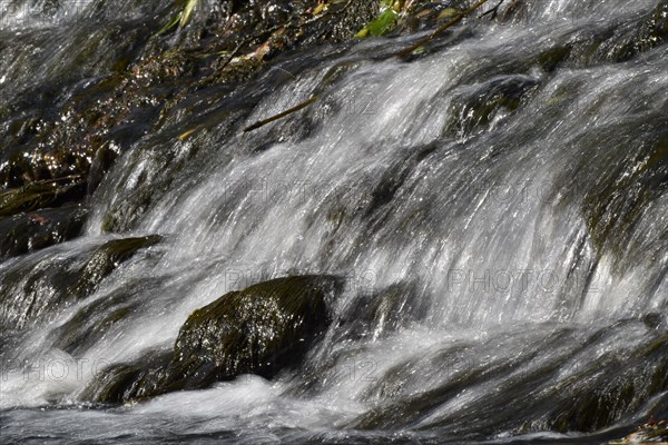 Barrage of the Nahe river on the Nohener-Nahe-Schleife hiking trail in Naheland