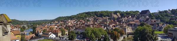 Panoramic photo of the city of Schwaebisch Hall