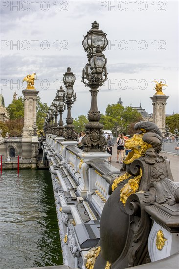 Pont Alexandre III is a bridge built in the Neo-Baroque style