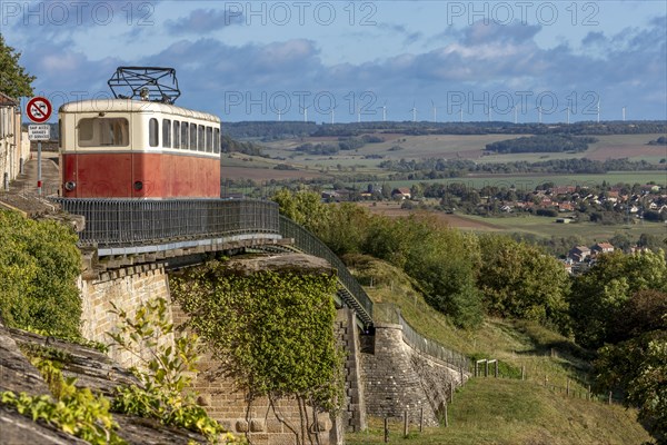 Historic cogwheel railcar on the Promenade Jules Herve