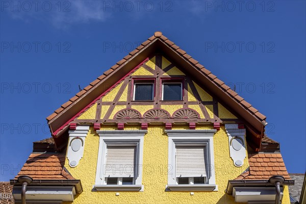 Yellow gabled houses in the old town centre