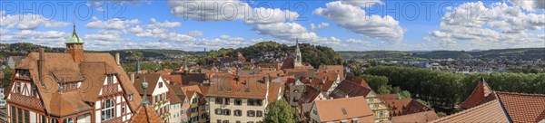 Panoramic photo of the city panorama