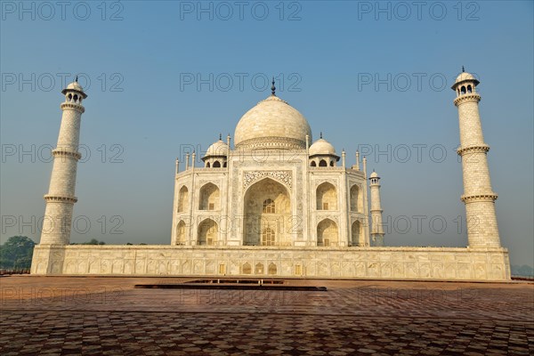 The famous Taj Mahal building in Agra