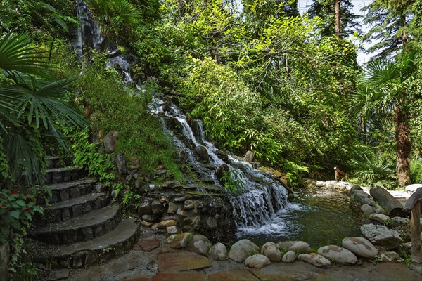 Waterfall at the Road Company garden Mussourie