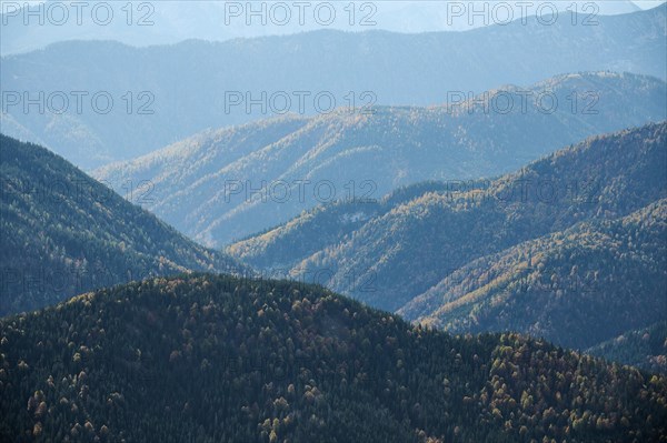 Gentle hills of the Mangfall mountains