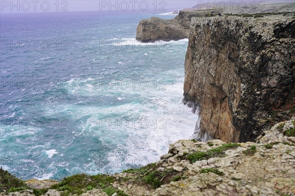 Sea cliffs along the north shore of Cape St. Vincent