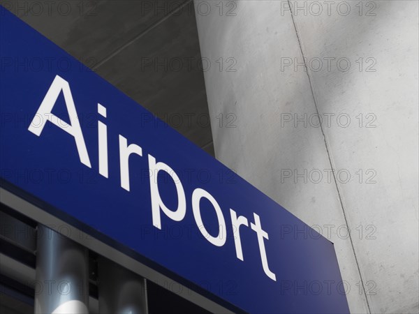 Airport street sign
