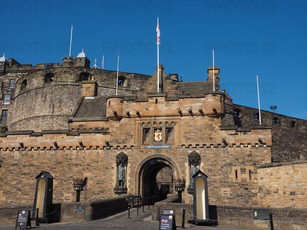 Edinburgh castle in Scotland