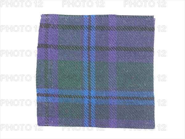 Tartan fabric sample