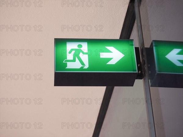 Emergency exit sign