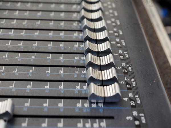 Soundboard mixer detail