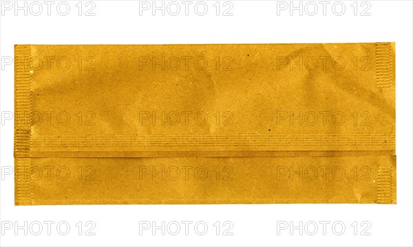 Brown paper bag isolated over white