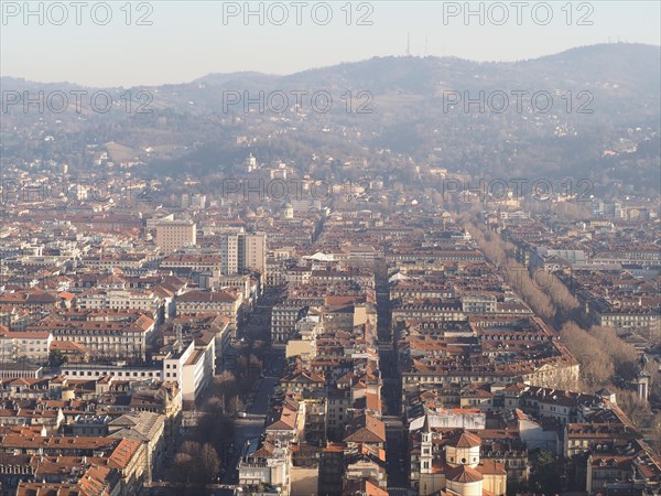 Aerial view of Turin