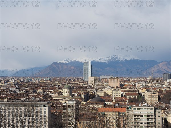 Aerial view of Turin