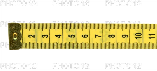 Tape measure ruler with metric units