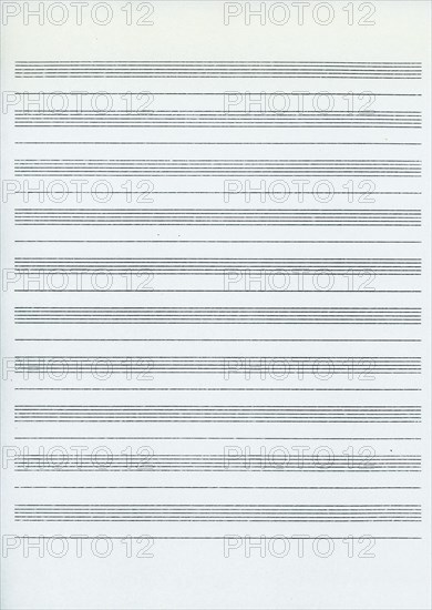 Staff paper for music notation
